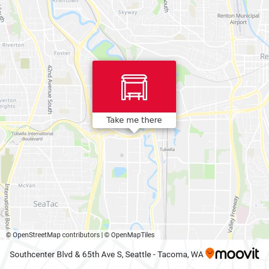 Southcenter Blvd & 65th Ave S map