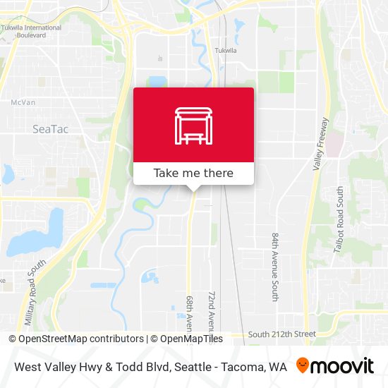 Mapa de West Valley Hwy & Todd Blvd
