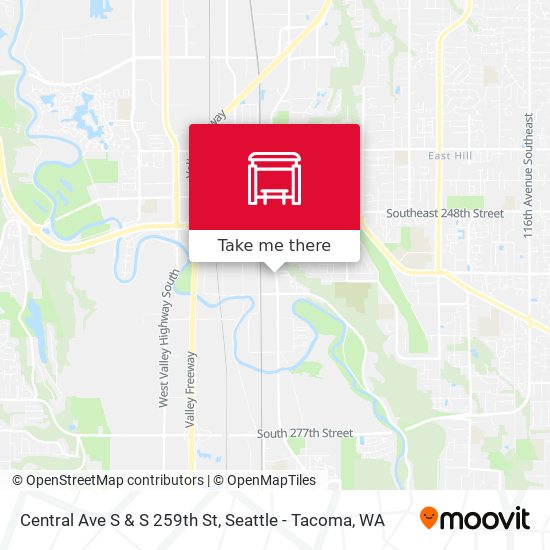 Mapa de Central Ave S & S 259th St