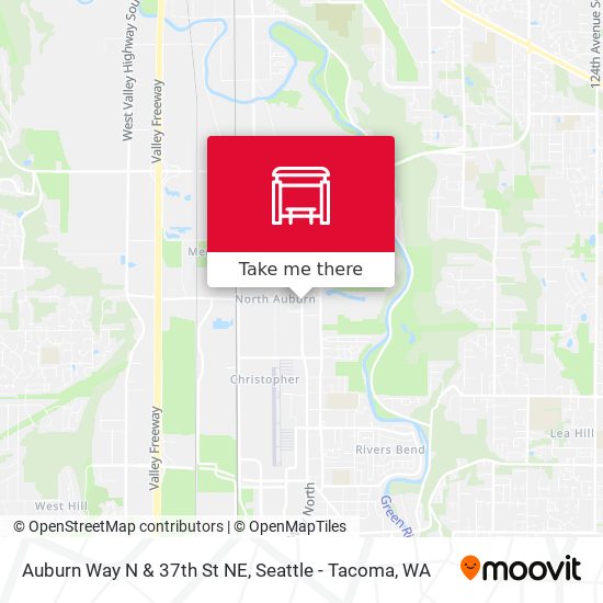 Auburn Way N & 37th St NE map