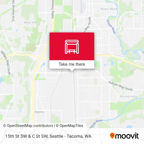 15th St SW & C St SW map