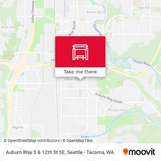 Mapa de Auburn Way S & 12th St SE