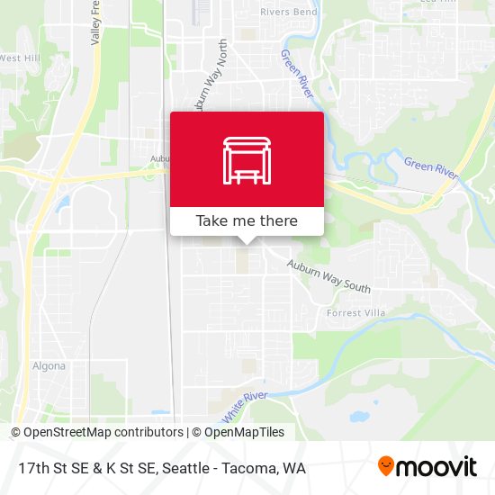 17th St SE & K St SE map