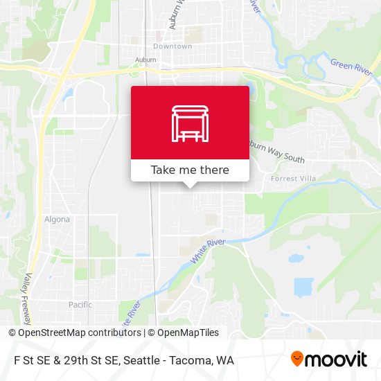 F St SE & 29th St SE map