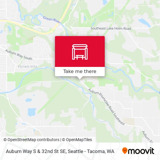 Mapa de Auburn Way S & 32nd St SE