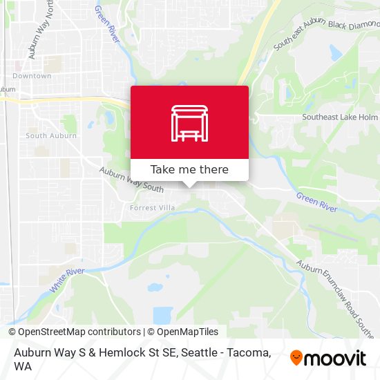 Mapa de Auburn Way S & Hemlock St SE