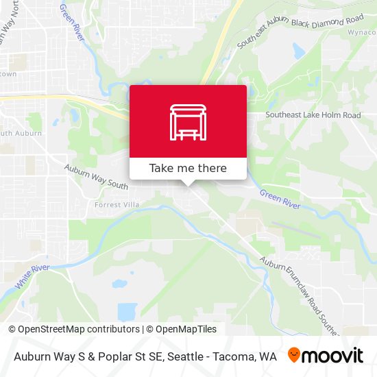 Mapa de Auburn Way S & Poplar St SE