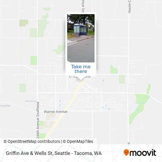 Griffin Ave & Wells St map