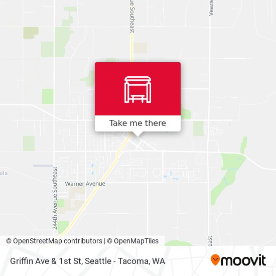Griffin Ave & 1st St map