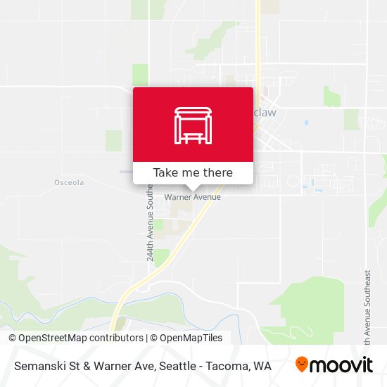 Semanski St & Warner Ave map