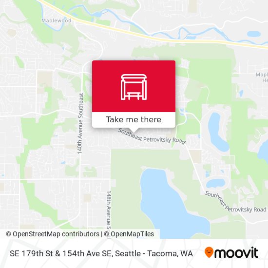 SE 179th St & 154th Ave SE map