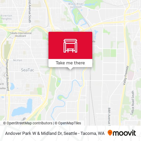 Mapa de Andover Park W & Midland Dr