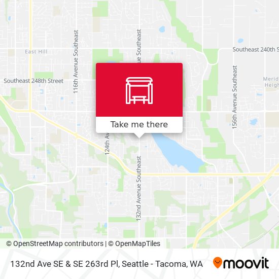 132nd Ave SE & SE 263rd Pl map