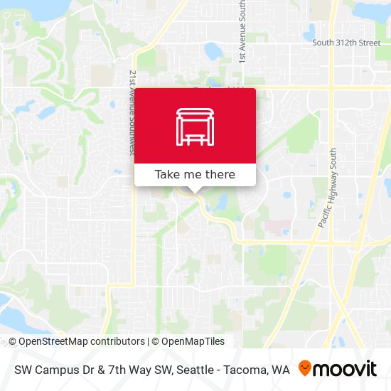 Mapa de SW Campus Dr & 7th Way SW