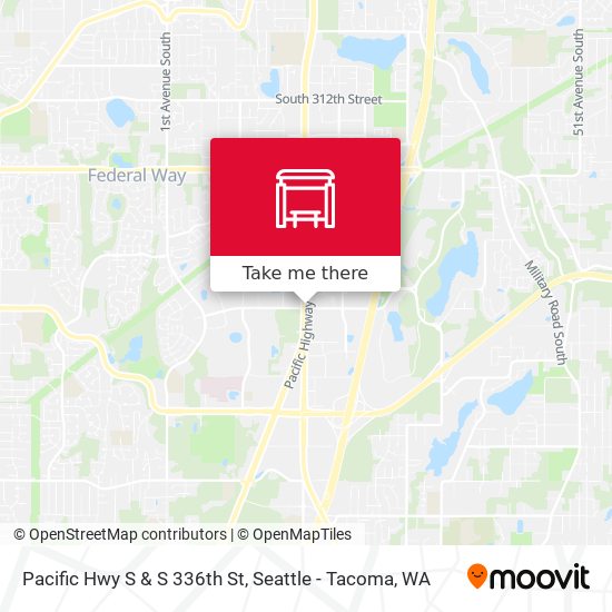 Pacific Hwy S & S 336th St map