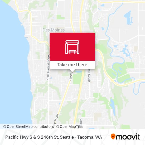 Pacific Hwy S & S 246th St map