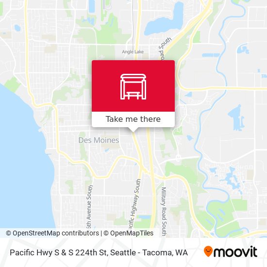 Pacific Hwy S & S 224th St map