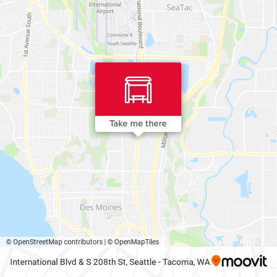 Mapa de International Blvd & S 208th St