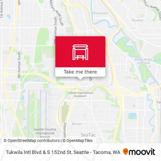 Mapa de Tukwila Intl Blvd & S 152nd St