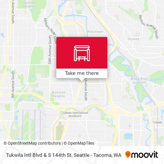 Mapa de Tukwila Intl Blvd & S 144th St