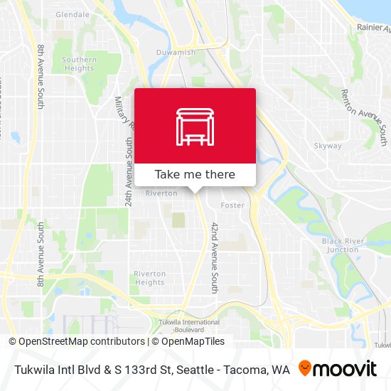 Tukwila Intl Blvd & S 133rd St map