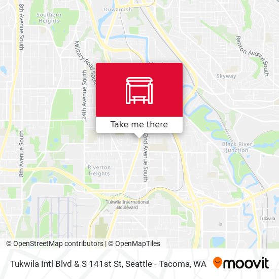 Mapa de Tukwila Intl Blvd & S 141st St