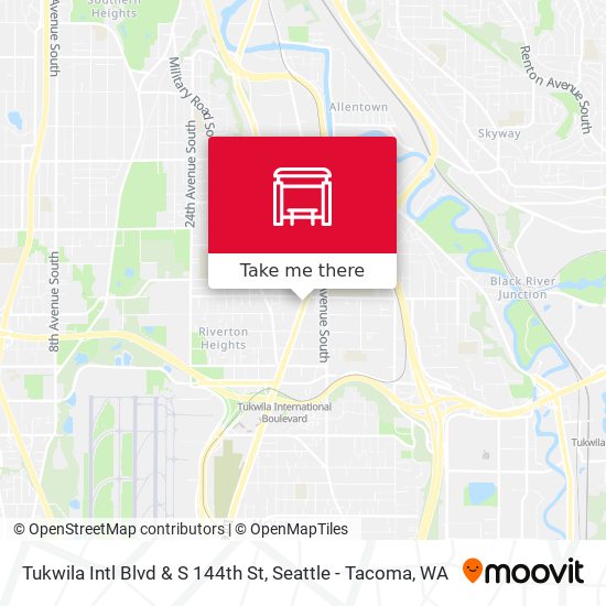 Mapa de Tukwila Intl Blvd & S 144th St