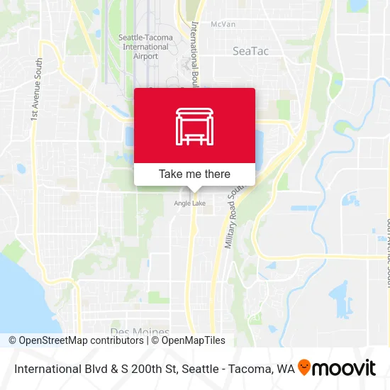 International Blvd & S 200th St map