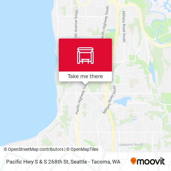 Pacific Hwy S & S 268th St map