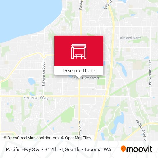 Pacific Hwy S & S 312th St map