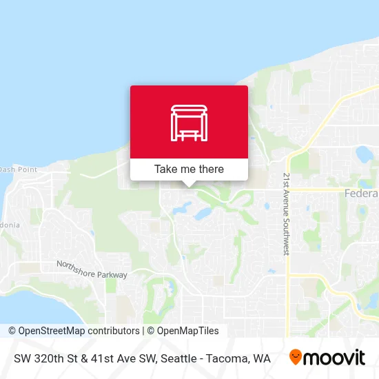 SW 320th St & 41st Ave SW map