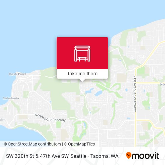 SW 320th St & 47th Ave SW map