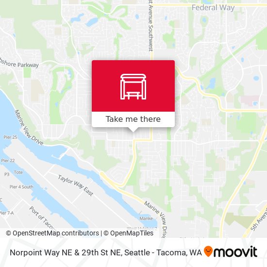 Norpoint Way NE & 29th St NE map