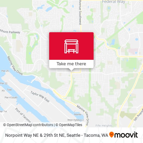 Norpoint Way NE & 29th St NE map