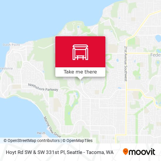 Hoyt Rd SW & SW 331st Pl map
