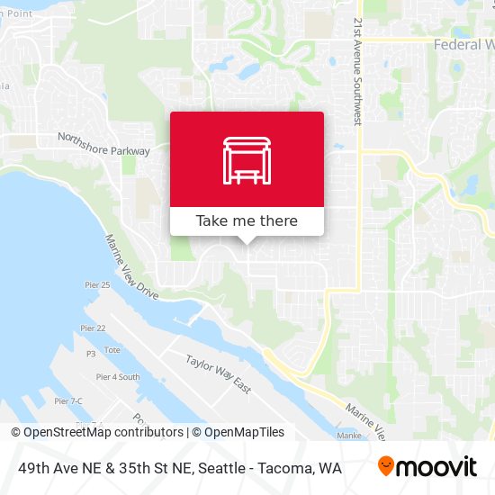Mapa de 49th Ave NE & 35th St NE