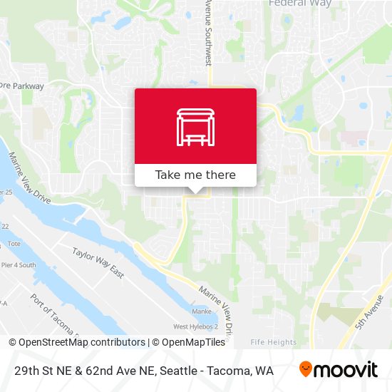 29th St NE & 62nd Ave NE map