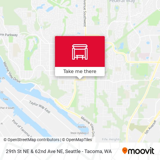 29th St NE & 62nd Ave NE map