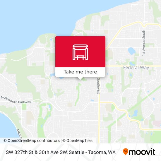 SW 327th St & 30th Ave SW map