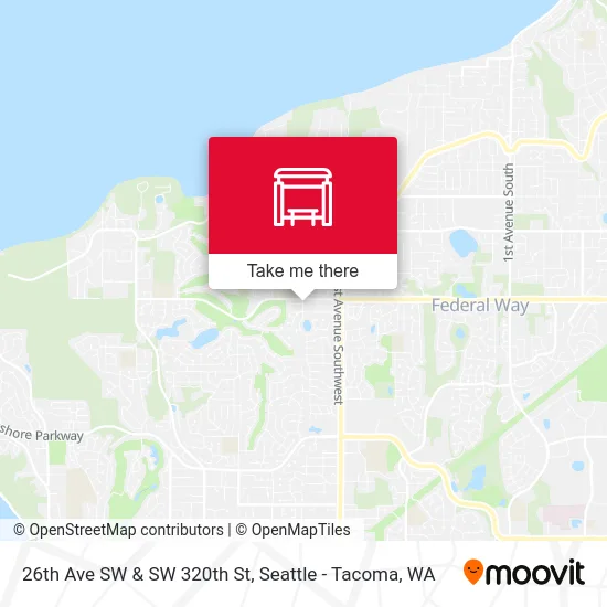 26th Ave SW & SW 320th St map