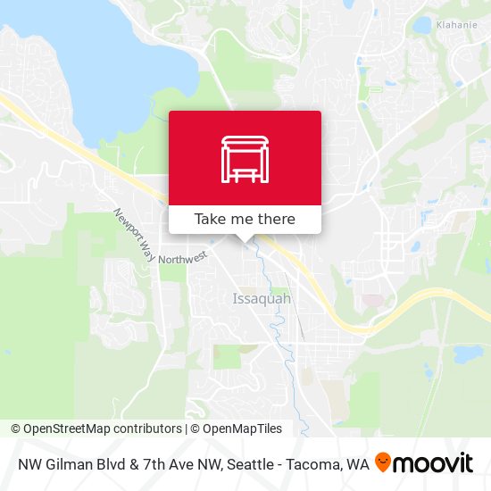 Mapa de NW Gilman Blvd & 7th Ave NW