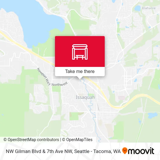 Mapa de NW Gilman Blvd & 7th Ave NW