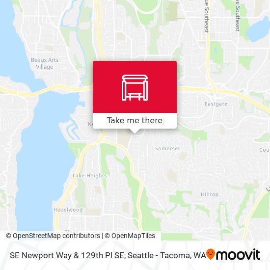 SE Newport Way & 129th Pl SE map