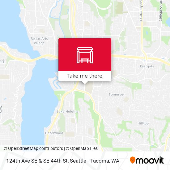 Mapa de 124th Ave SE & SE 44th St