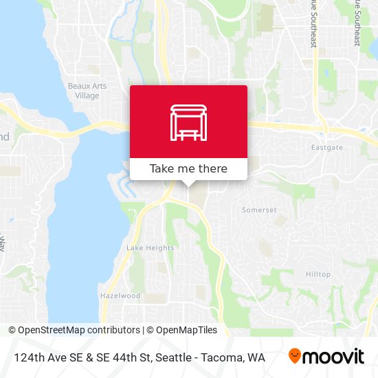 124th Ave SE & SE 44th St map