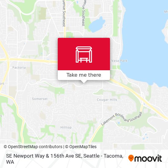 SE Newport Way & 156th Ave SE map