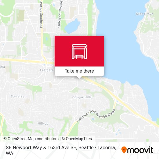 SE Newport Way & 163rd Ave SE map