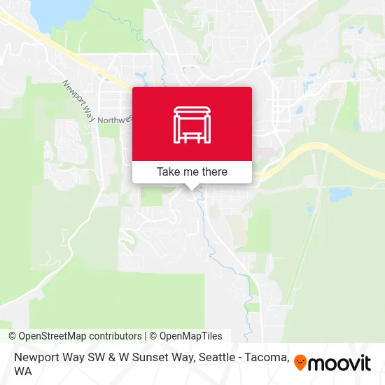 Newport Way SW & W Sunset Way map