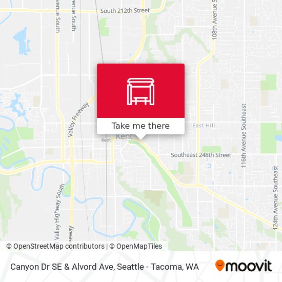 Canyon Dr SE & Alvord Ave map