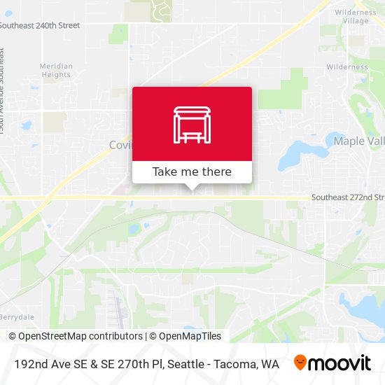 192nd Ave SE & SE 270th Pl map